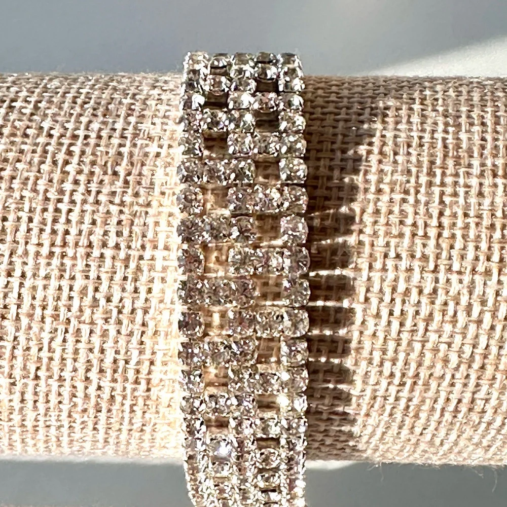 Rhinestone Bracelet | Silver-Tone - Picture 2 of 10